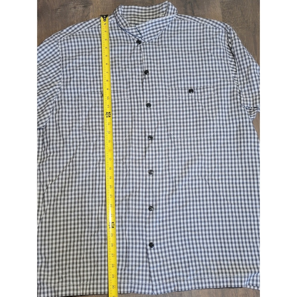 Polo Jeans Co. Ralph Lauren XL Gingham Plaid Short Sleeve Button Up Shirt Y2K